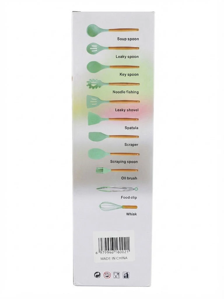 19-Piece Silicone Kitchenware Set – Knives, Utensils & Chopping Board (Assorted Colors) - Image 3