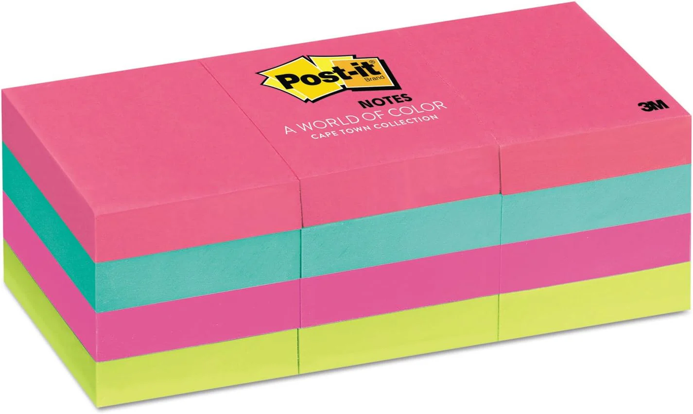 Post-it Post It - Notes Neon Colors 1.5 x 2 in (38 mm x 51 mm)