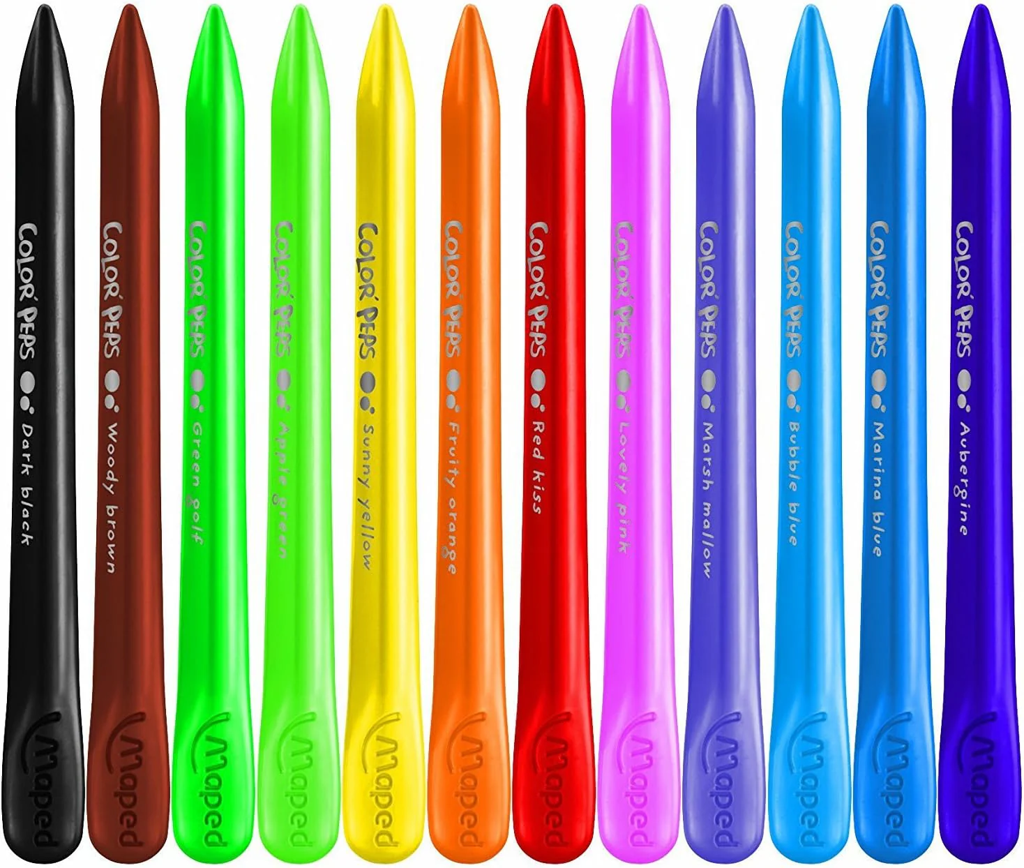 Maped Color'Peps Wax 861013 Wax Crayons Box Of 24 - Image 3