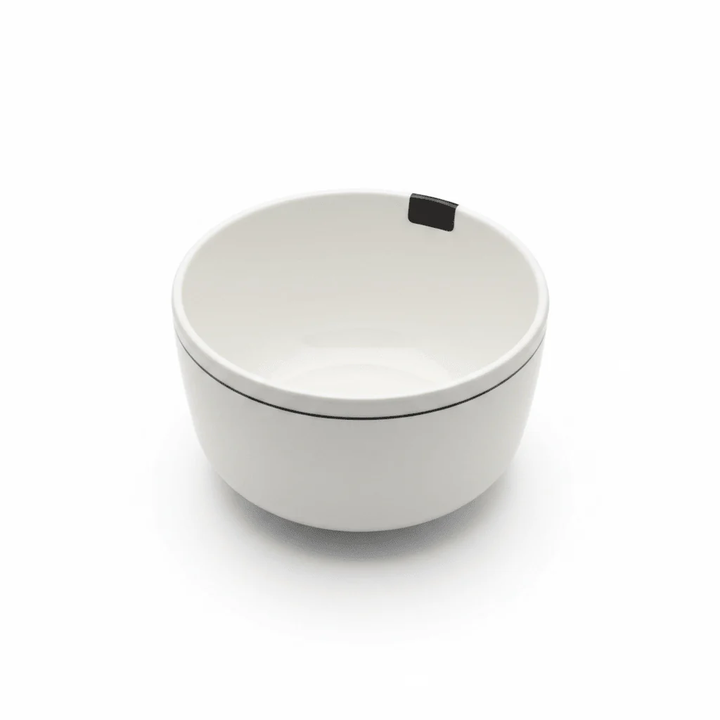 4Ever White Melamine Serving Bowl with Black Rim — 5.5 Inch - Image 4
