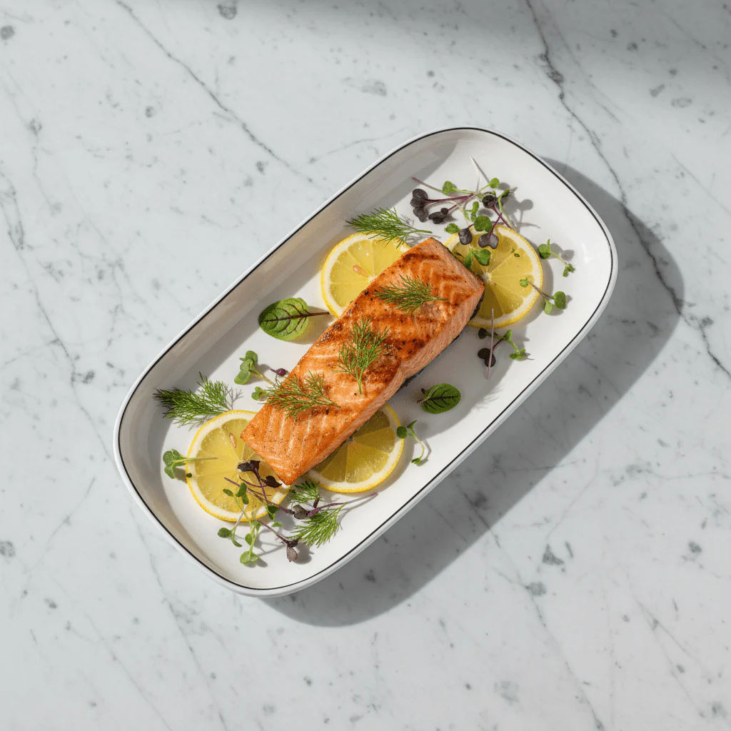 4Ever White Rectangle Melamine Serving Plate with Black Rim | 11 Inch | - Image 3