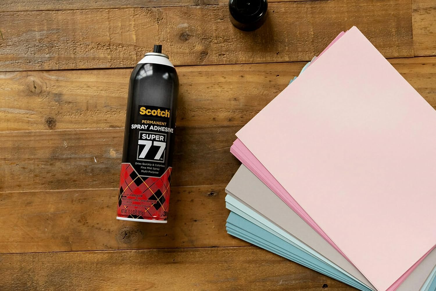 Scotch Multi-Purpose Spray Adhesive 13.57 oz (385gr) Transparent color, 1 bottle/pack | Multipurpose Adhesive Spray | Bonds to Fabric, Cardboard, Plastic, Metal, Wood and More | Glue | Super Glue - Image 2
