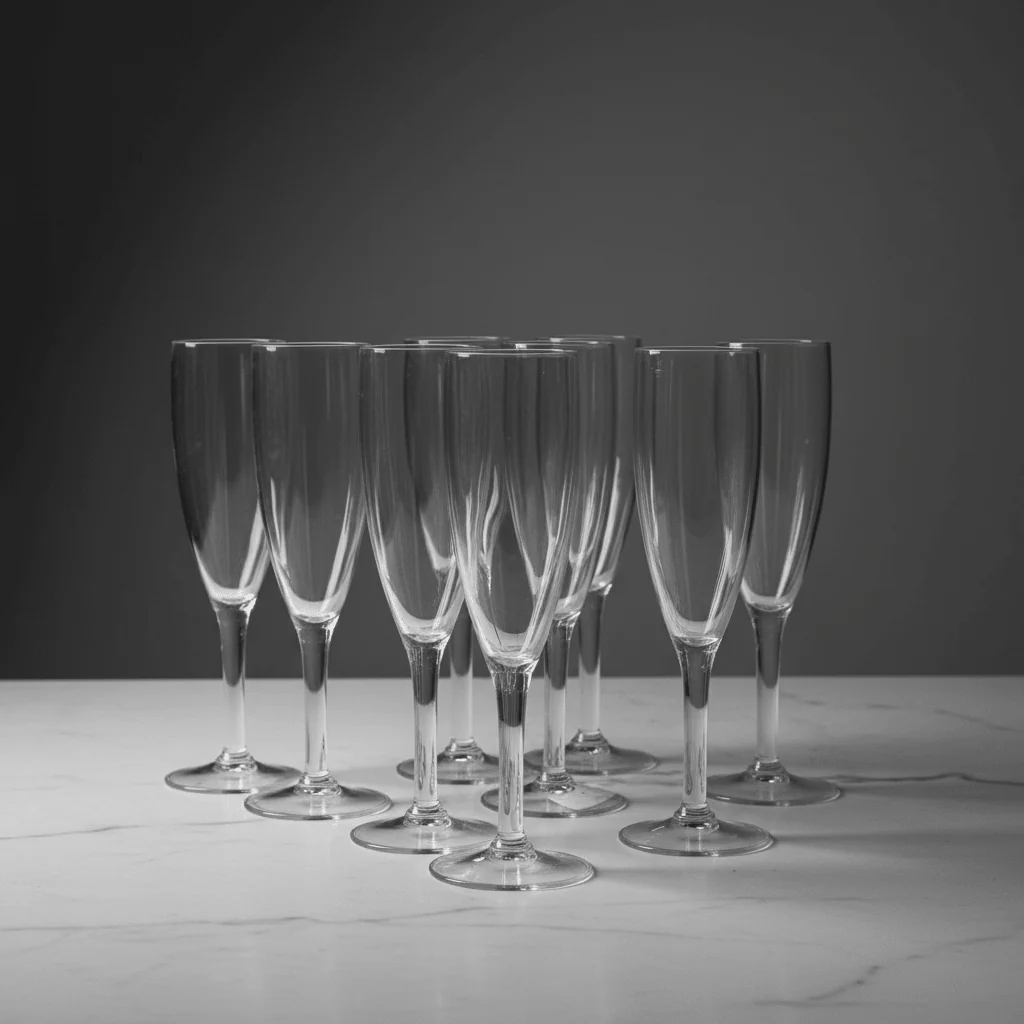 Acrylic Footed Champagne Flute Glass – 250ml | Crystal Clear | Shatterproof - Image 4