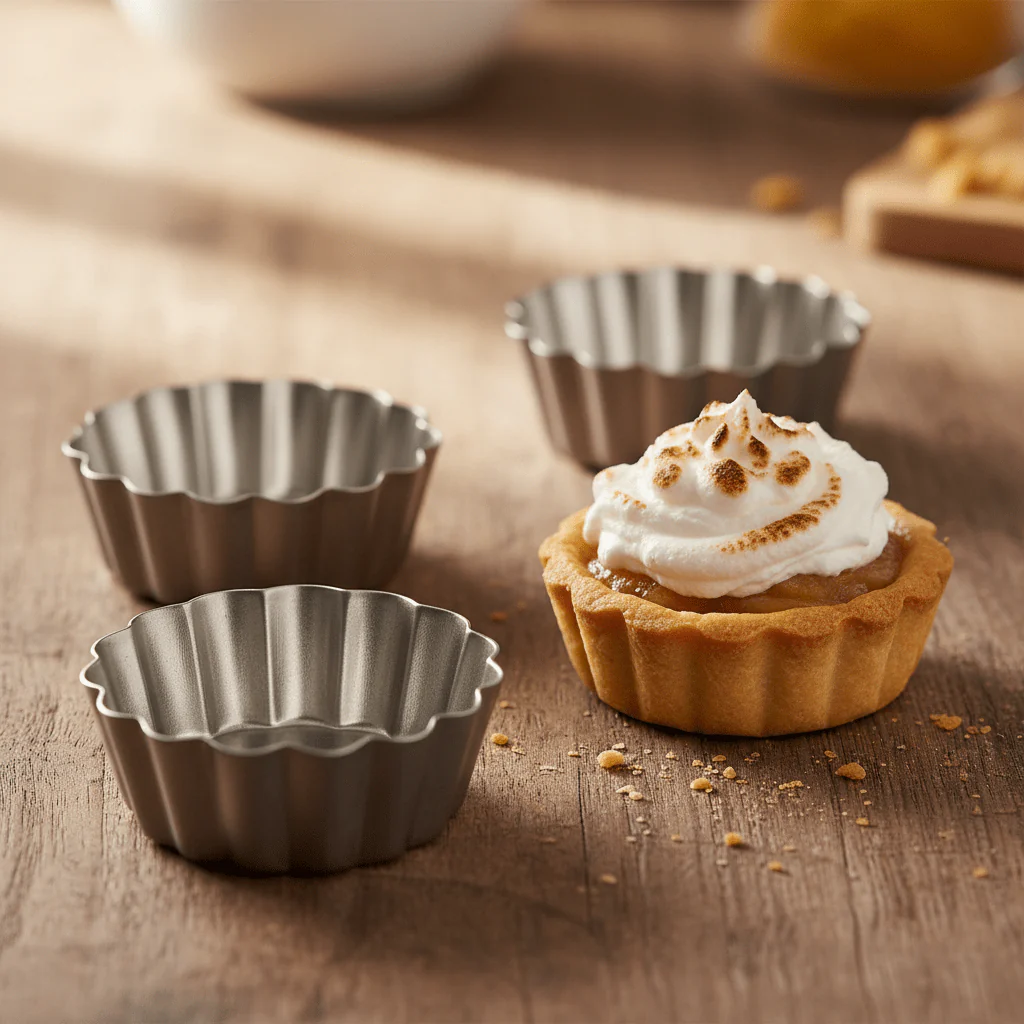 AFCO Mini Cake Mould – Set of 3 – 10cm Fluted Tart Tins - Image 3