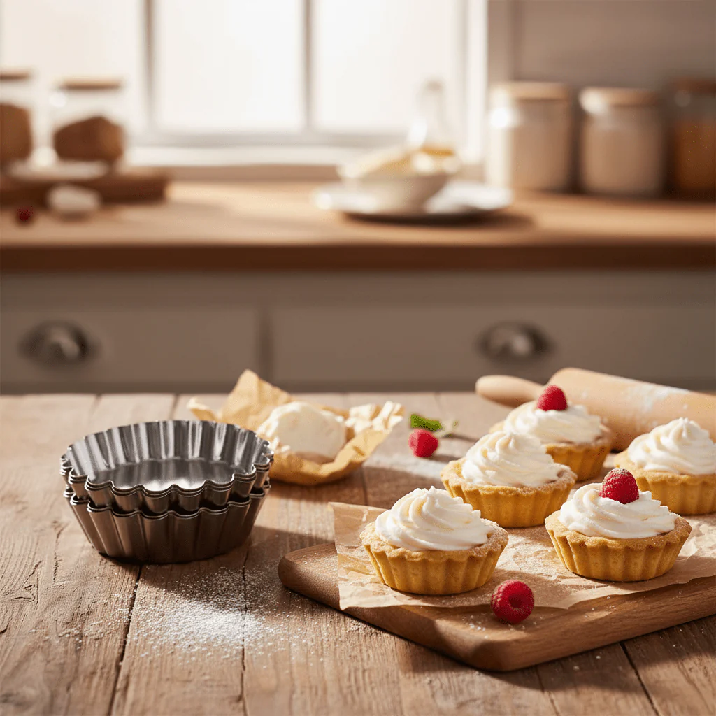 AFCO Mini Cake Mould – Set of 3 – 10cm Fluted Tart Tins - Image 4