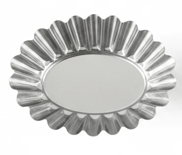 AFCO Mini Cake Mould Set – 4 Pcs – Stainless Steel – Oval Fluted Design - Image 2