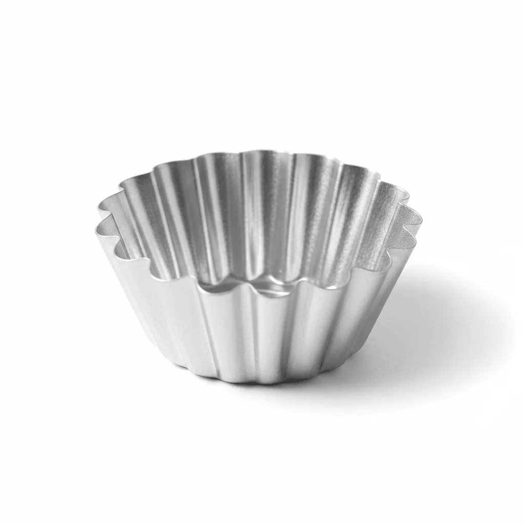 AFCO Mini Cake Moulds – Set of 4 – 7cm Fluted Tart Tins