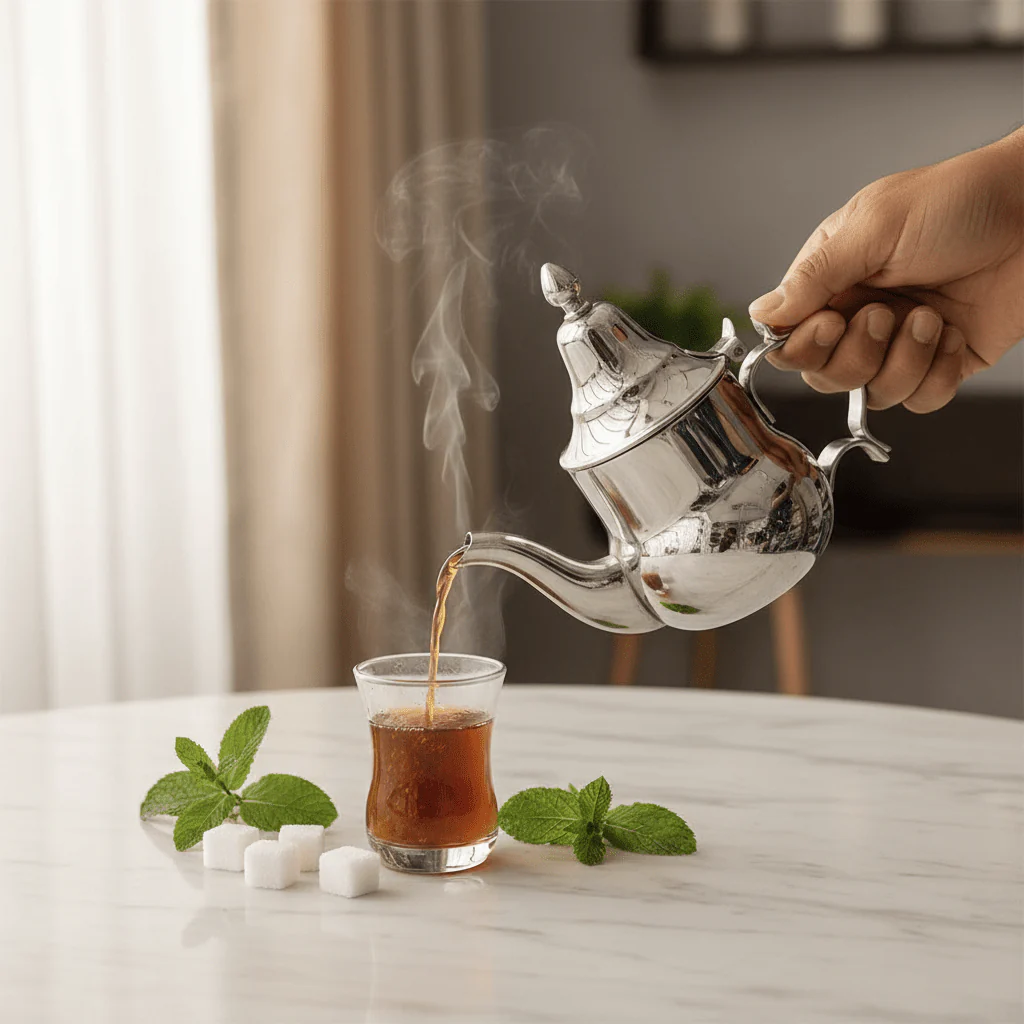 Afco Silver Stainless Steel Arabic Teapot – Traditional Moroccan Design | Mirror Polished Finish | Premium Hospitality Serveware for Tea & Coffee - Image 3