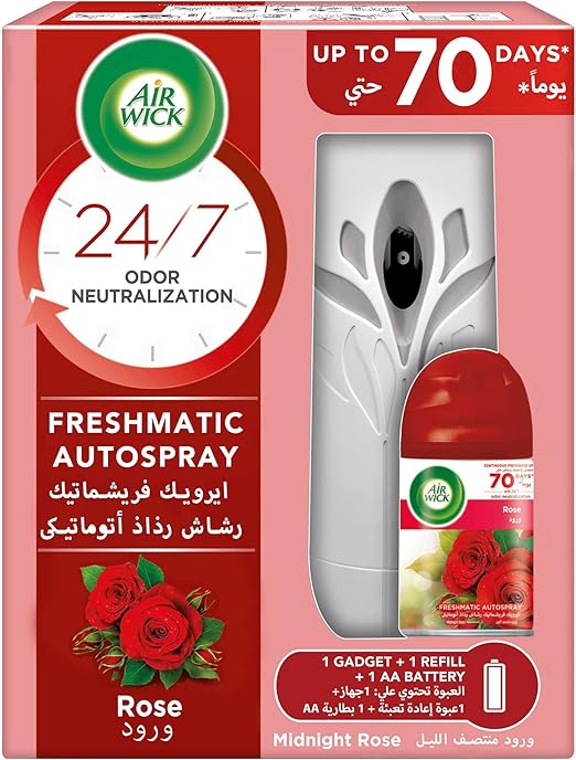 Air Wick Freshener Freshmatic Gadget, Midnight Rose