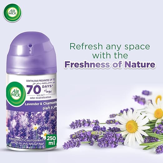 Air Wick Freshmatic Lavender and Chamomile Air Freshener Refill, 250 ml, Pack of 2 - Image 4