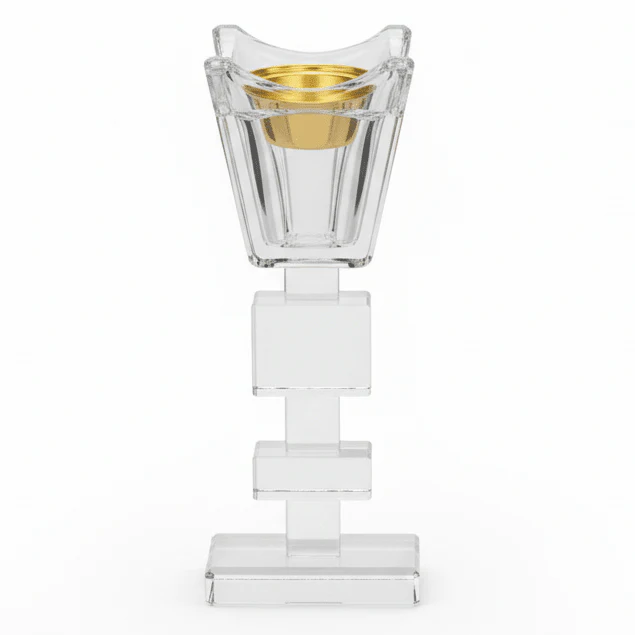 AKDC 20cm Large Premium Glass Incense Burner for Relaxation, Meditation, and Elegant Home Decoration