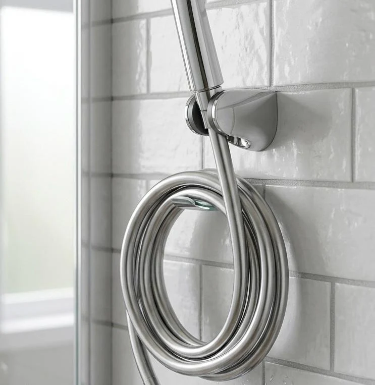 AKDC Rubber 2.0M Shattaf Hose – Durable Flexible Bidet Hose-Silver - Image 2