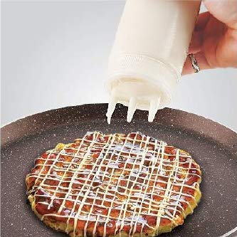 AKDC 3 Hole Ketchup Bottle, Squeeze Bottle 160oz, White - Image 2
