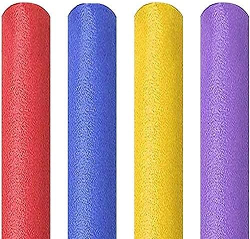 AKDC 3pcs Swimming Noodles Floating Swimmings Pool Noodle Swim Kickboard Water Float Aid Woggle Noodles Hollow Learn Swimming Foam Diy Toys Over Random Assorted Colors-64InchX2.5Inch