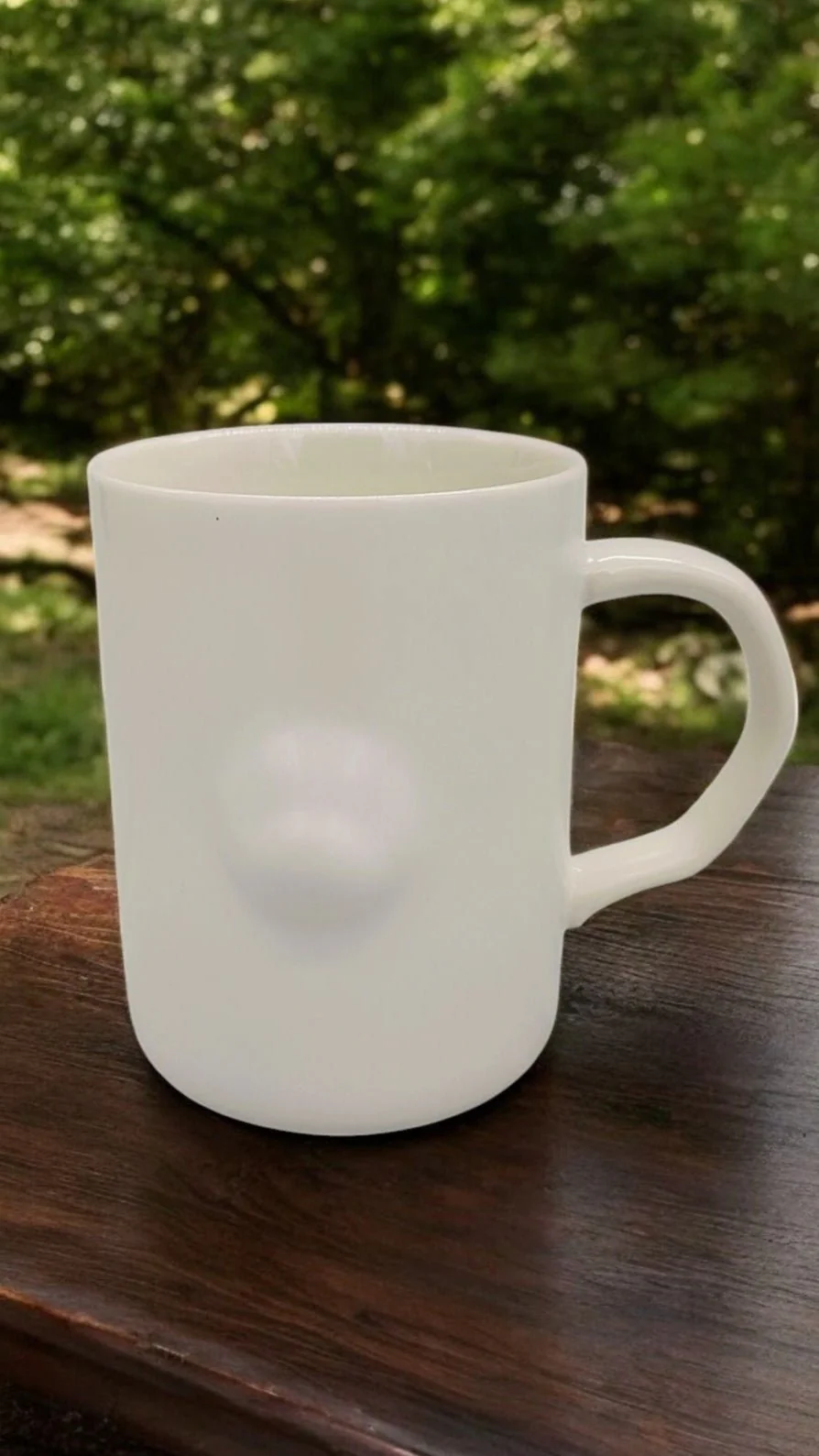 AKDC 400ML Mug Blank Plain White Large Handle Coffee Mug - Image 2