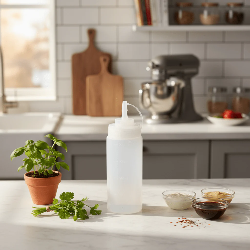 AKDC Plastic 400ml White Squeeze Bottle – Multi-Purpose Dispensing Container