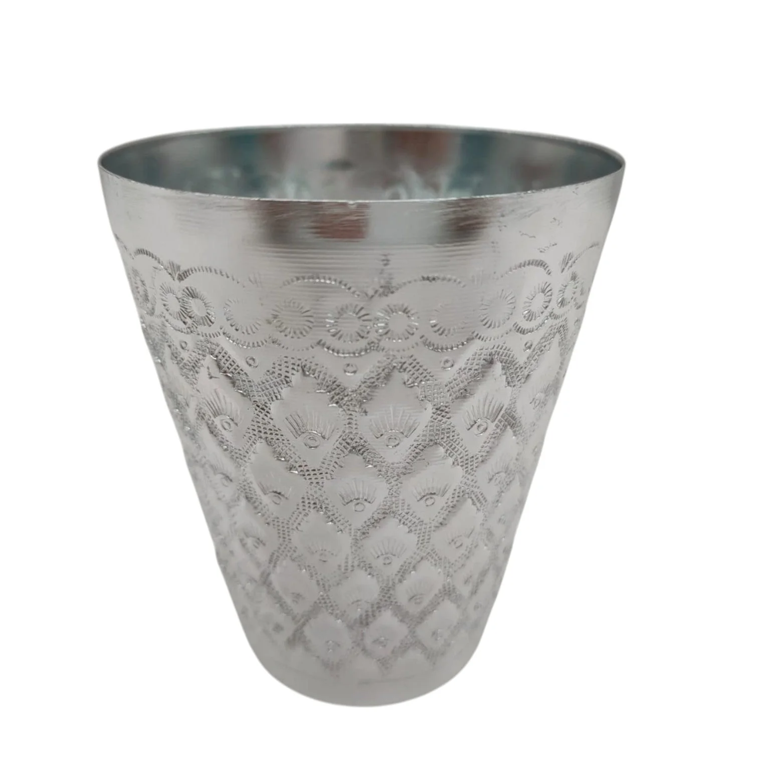 AKDC Aluminium Cup Cone Shape 200ml-7cm-Silver