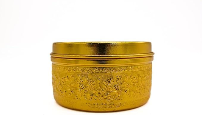 AKDC Aluminium Sweet Bowl W/Cover 12Cm Gold