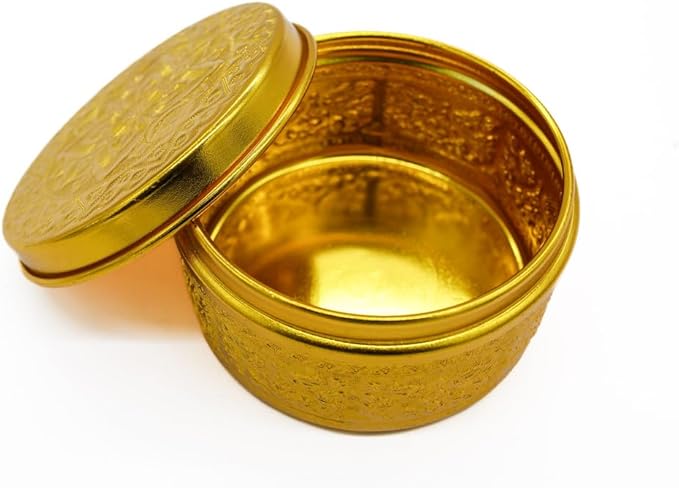 AKDC Aluminium Sweet Bowl W/Cover 12Cm Gold - Image 3