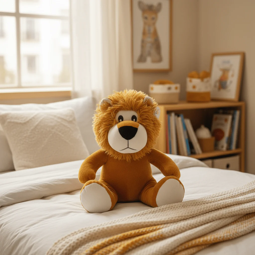 AKDC Brown Leopard Plush Toy 30cm Soft Stuffed Wild Animal Toy Gift for Kids - Image 2