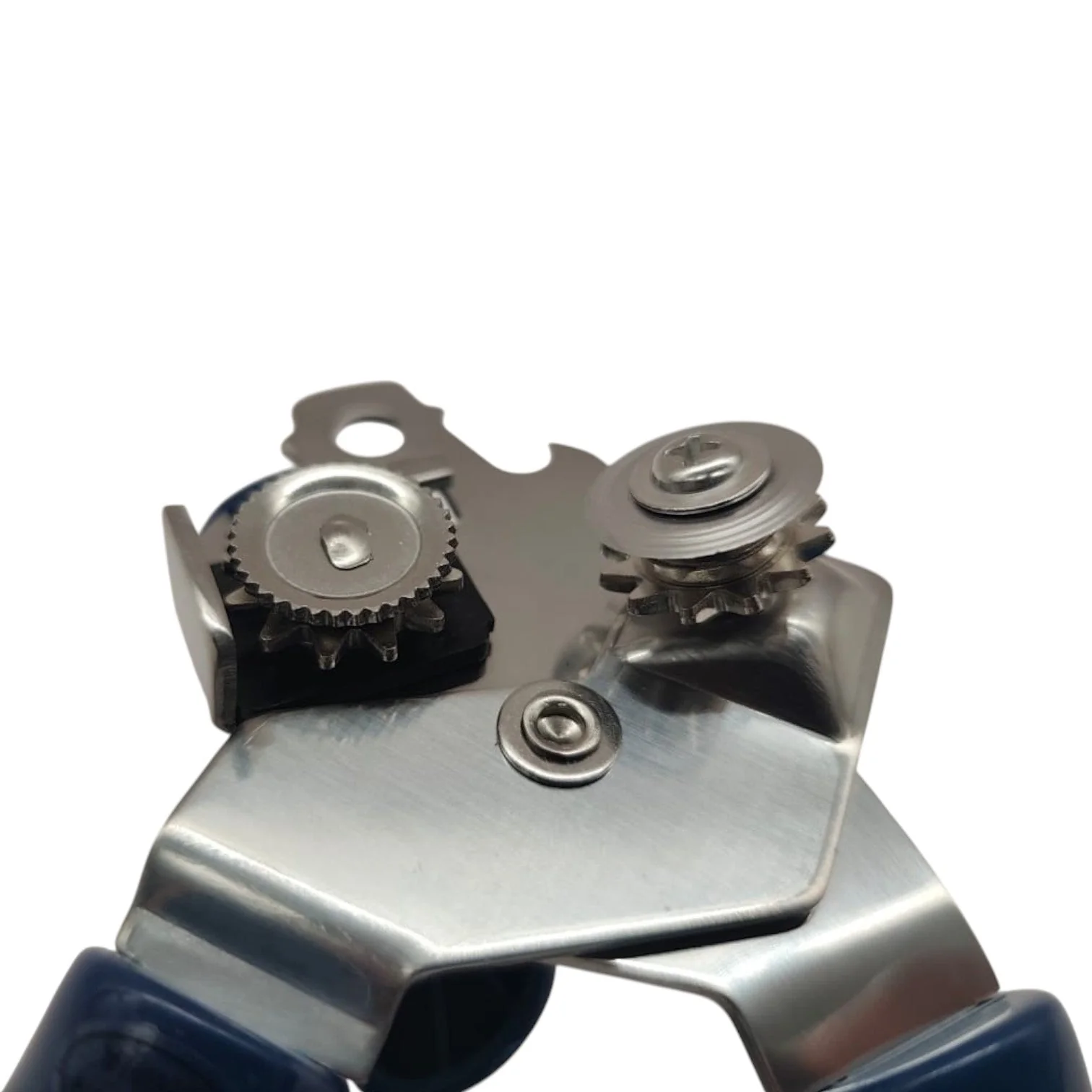 AKDC Can Opener Manual Heavy Platic Handle Can Opener With Stainless Steel Sharp Blade, Hand Can Bottle Opener-20cm-Blue&Steel - Image 2