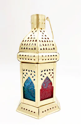 AKDCÂ Candle Holder Lantern | For Home Decor in Eid, Ramadan, Wedding | Living Room, Bedroom, Indoor, Outdoor Decoration | Islamic 22cm