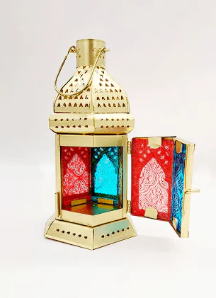 AKDCÂ Candle Holder Lantern | For Home Decor in Eid, Ramadan, Wedding | Living Room, Bedroom, Indoor, Outdoor Decoration | Islamic 22cm - Image 2