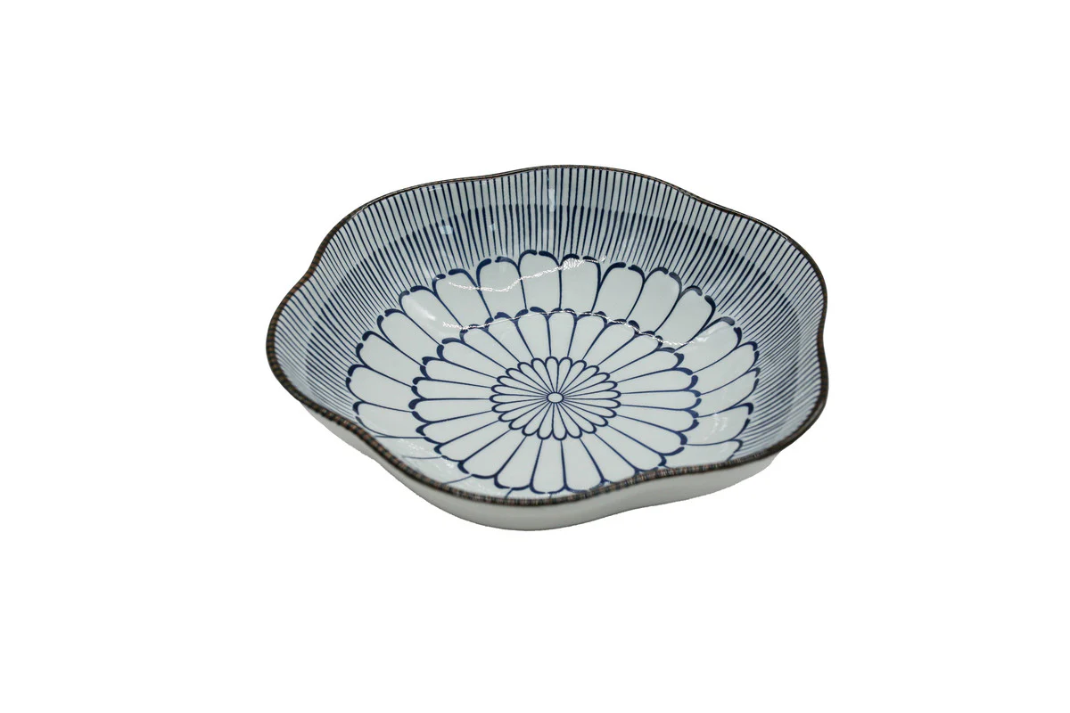 AKDC-Ceramic Bowl 8Cm Floral Edge