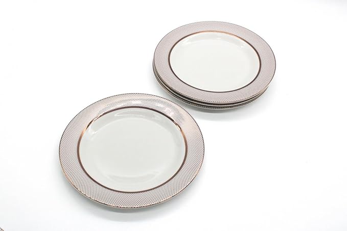 AKDC Ceramic dinner Plate 8inch set of 4 Multicolor - Image 2
