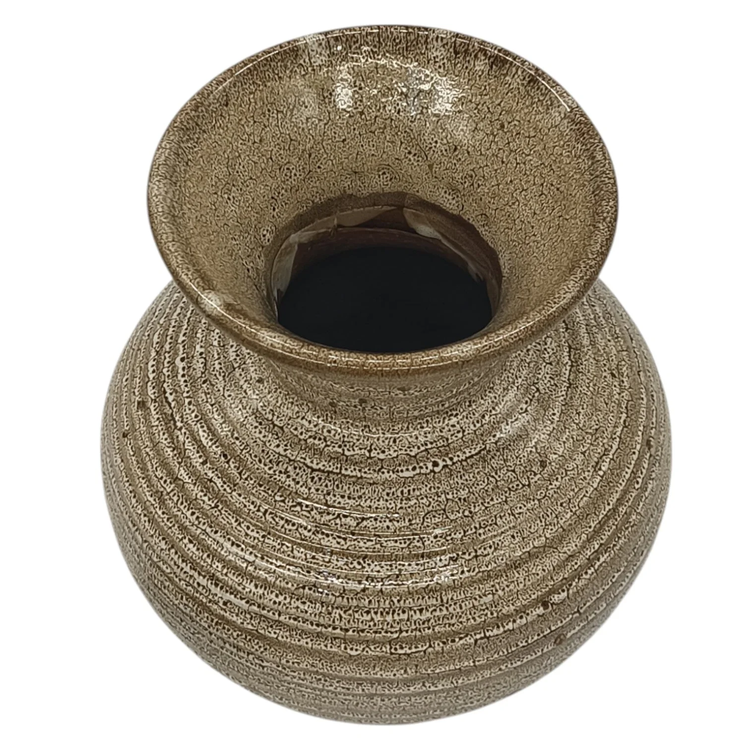 AKDC Ceramic Flower Vase Design and Unique Shapes,Vase for Bedroom, Living Room, Office & Kitchen-24cmX15cm-Brown - Image 3