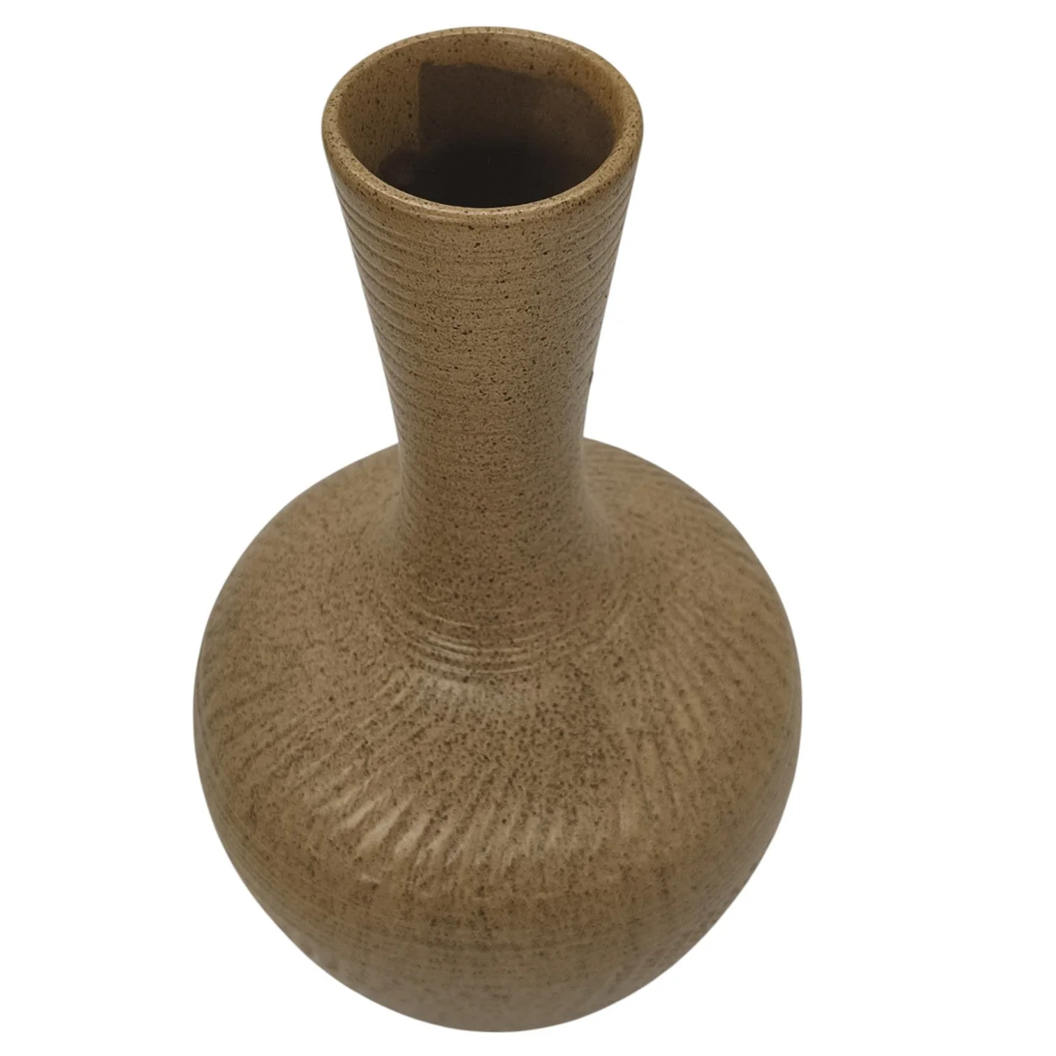 AKDC Ceramic Flower Vase Design and Unique Shapes, Floor Vase for Bedroom, Living Room, Office & Kitchen-35cmX7cm-Brown - Image 4