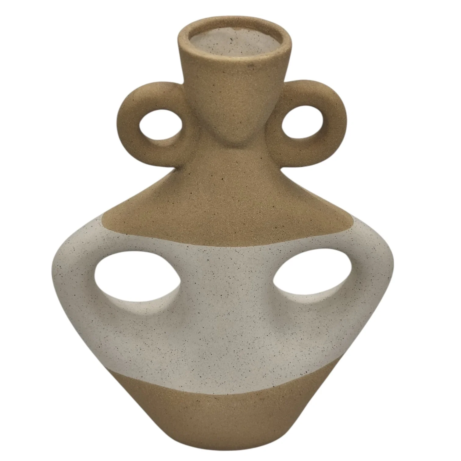 AKDC Ceramic Flower Vase for Entryway Living Room Bedroom Dining Table Centerpiece Office Home Décor-23cmX5cm - Image 2