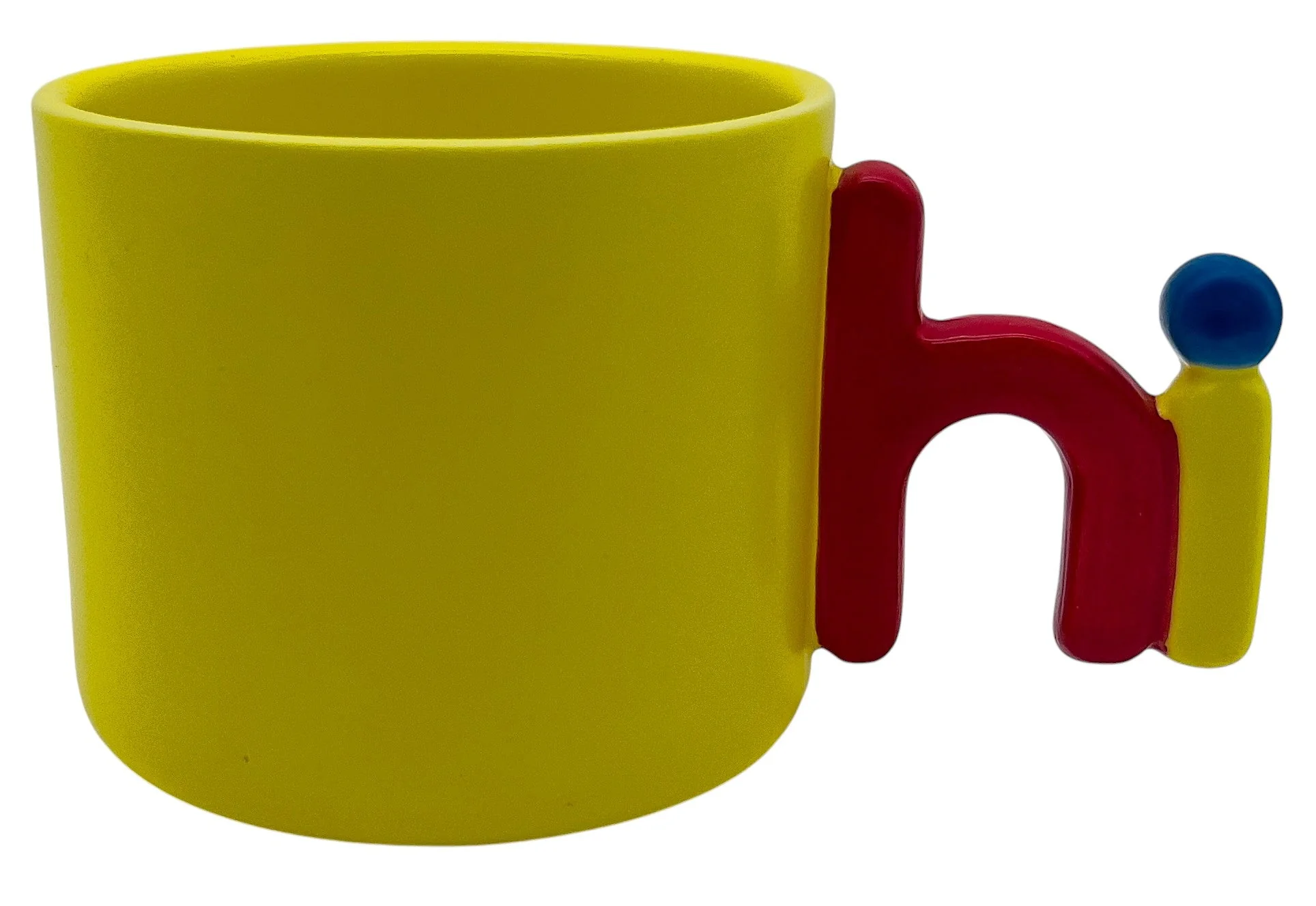 AKDC Ceramic Hi Mug – Bright Yellow Ceramic Coffee Mug, 300ml