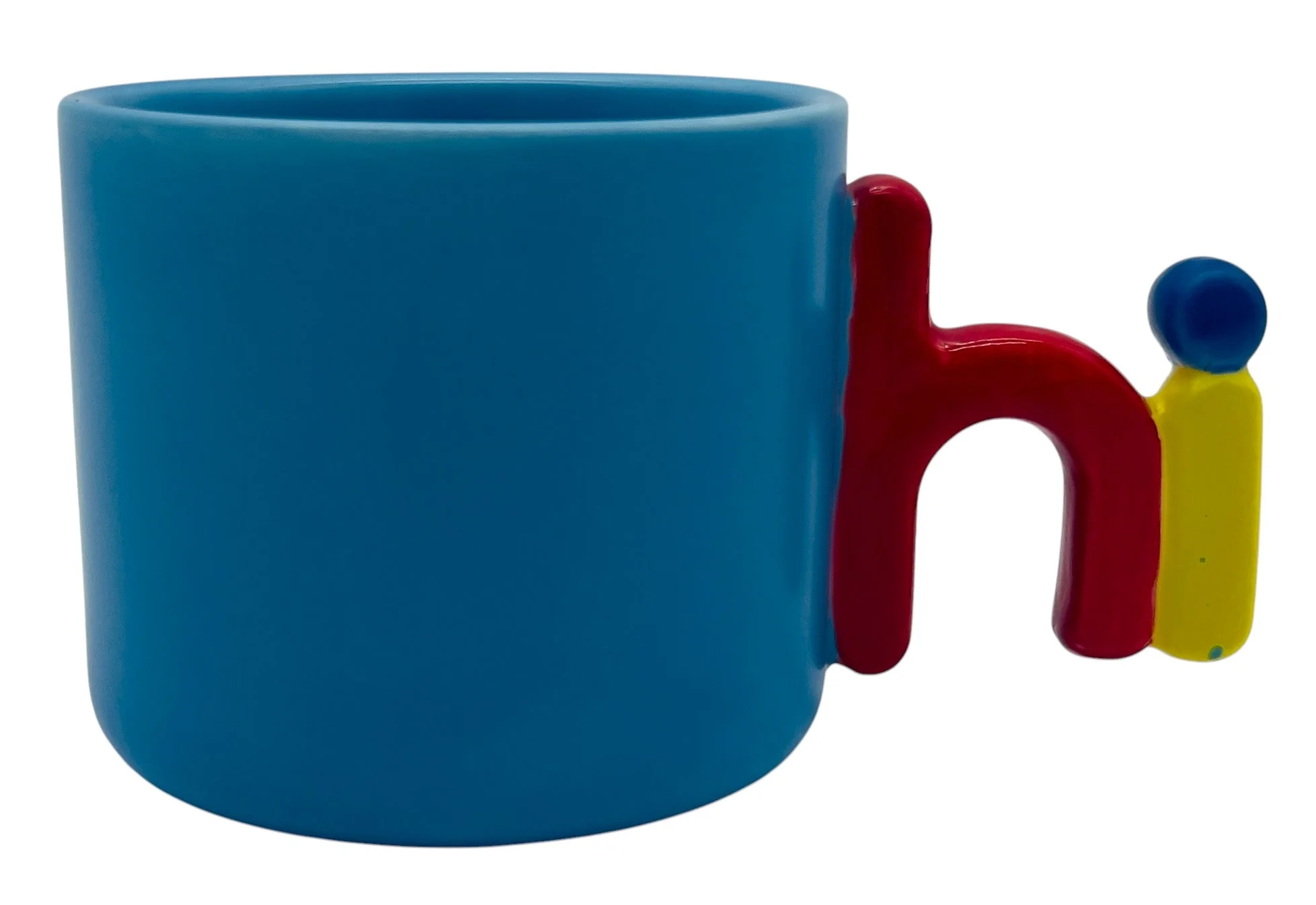 AKDC Ceramic Hi Mug – Elegant Blue Ceramic Coffee Mug, 300ml