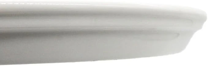 AKDC Ceramic Round Flat Plate 9inch set of 2 White - Image 2