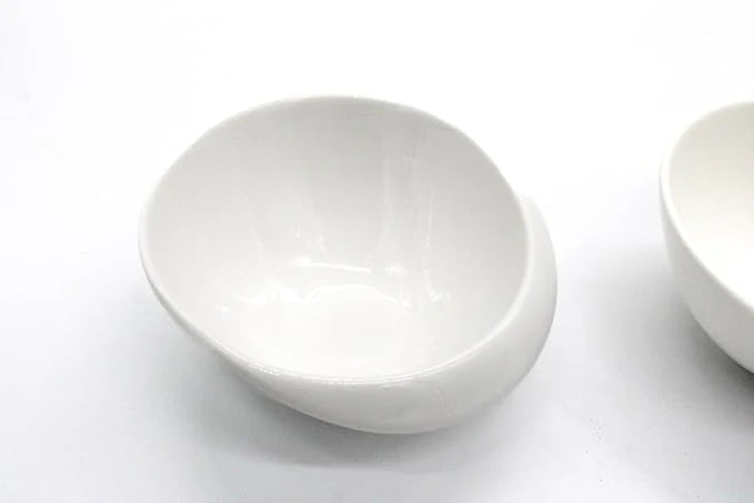 AKDC Ceramic shallow Bowl 5inch set of 2 White - Image 3