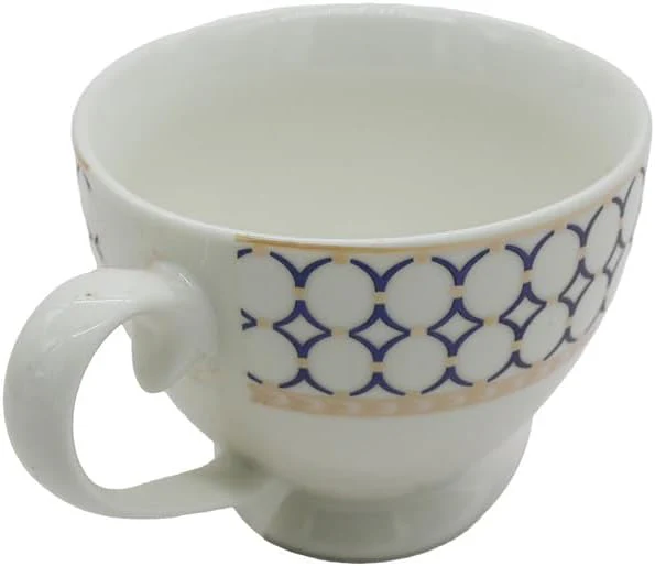AKDC Ceramic Soup Mug 79475 White/Blue - Image 2