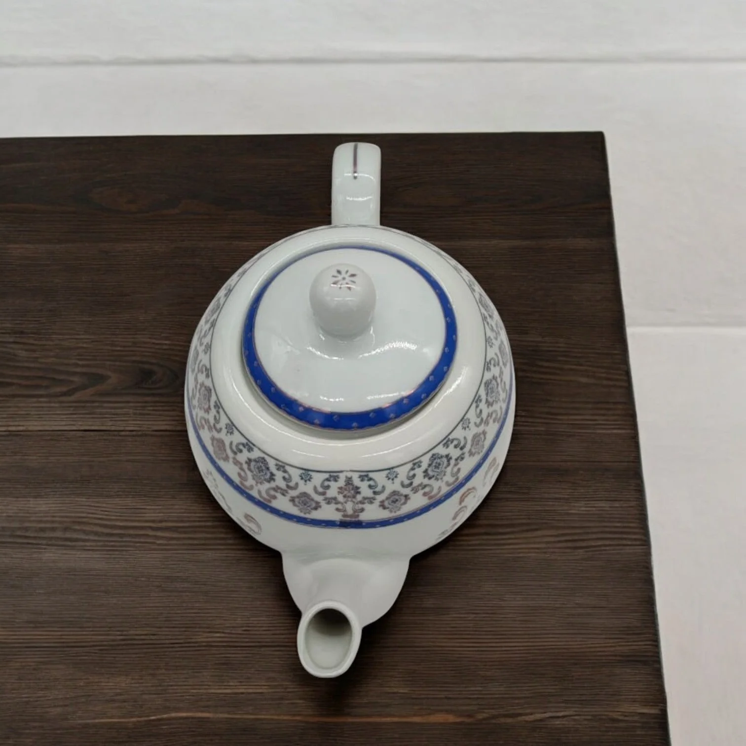 AKDC Ceramic Teapot Vintage Tea Kettle Tea Pot Porcelain Teapot for Home Kitchen Supplies-1Liter - Image 3