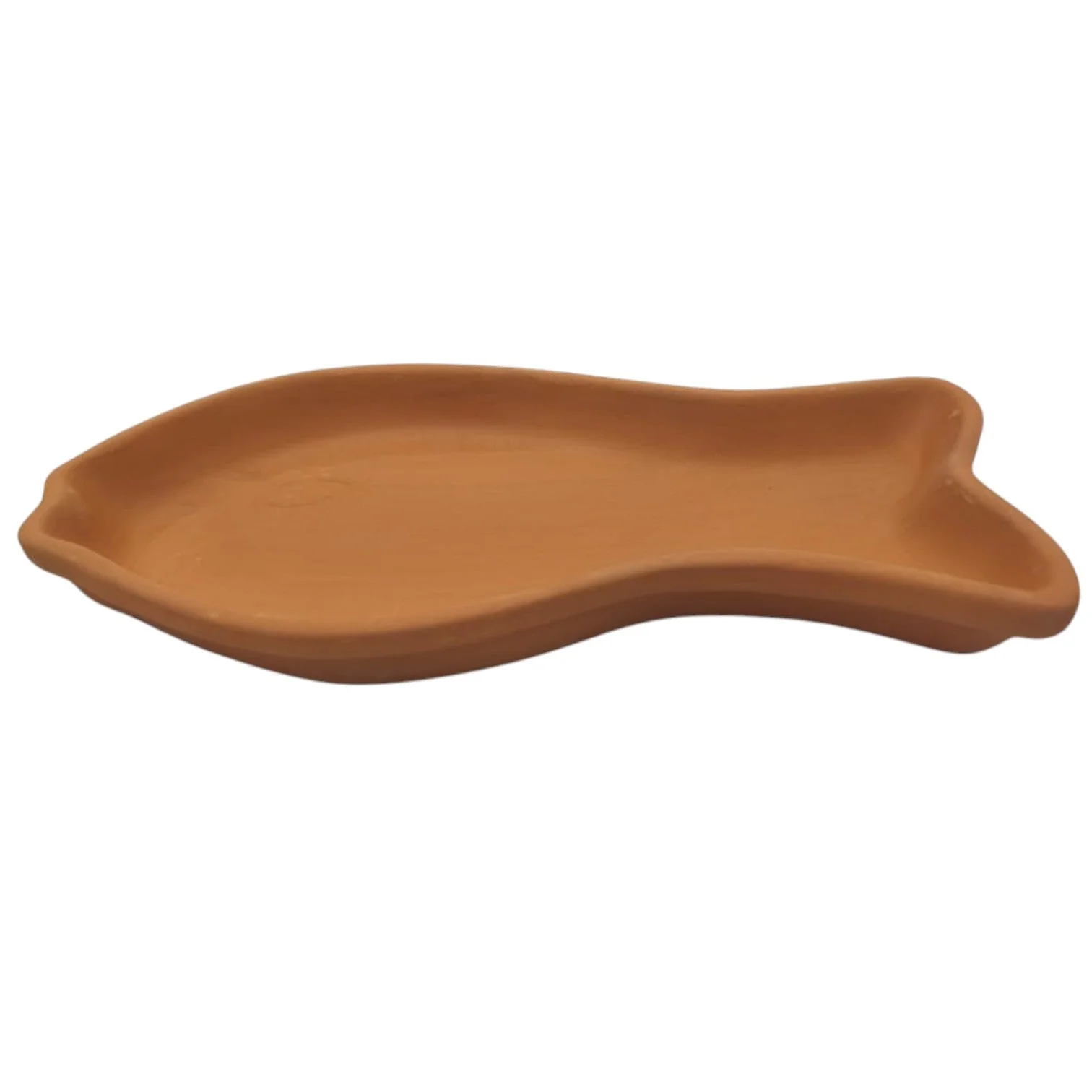 AKDC Clay Fish Cooking Pan Earthenware Pan Terracotta Pots for Cooking Fishes-34cmX17.5cm-Clay