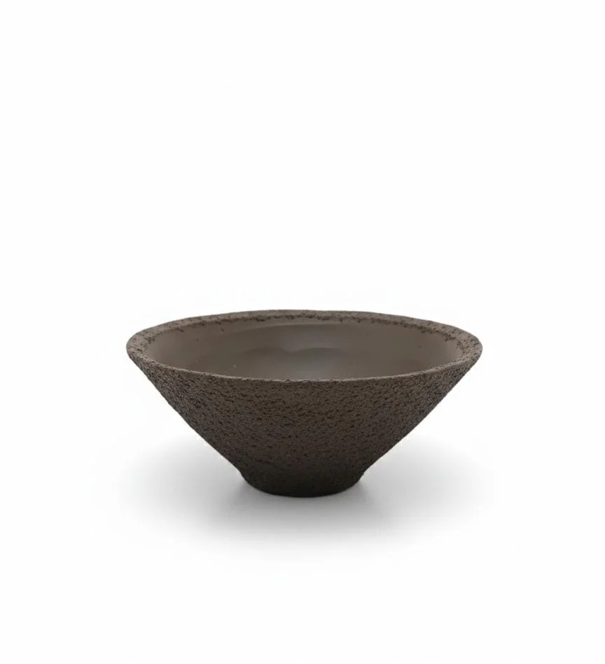 AKDC Clay Plant Pot – Brown Earth Shade – 9×21 cm – Artistic Unique Shape