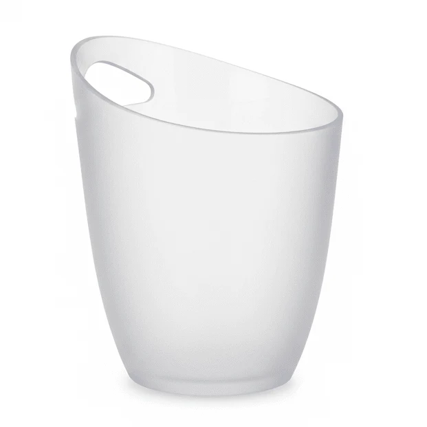 AKDC Compact Acrylic Ice Bucket for Personal Use, Small Gatherings and Tabletop Serving – Strong and Stylish 23 × 20 cm