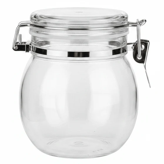 AKDC Compact Airtight Acrylic Storage Canister for Kitchen and Pantry Use 12 × 10 cm