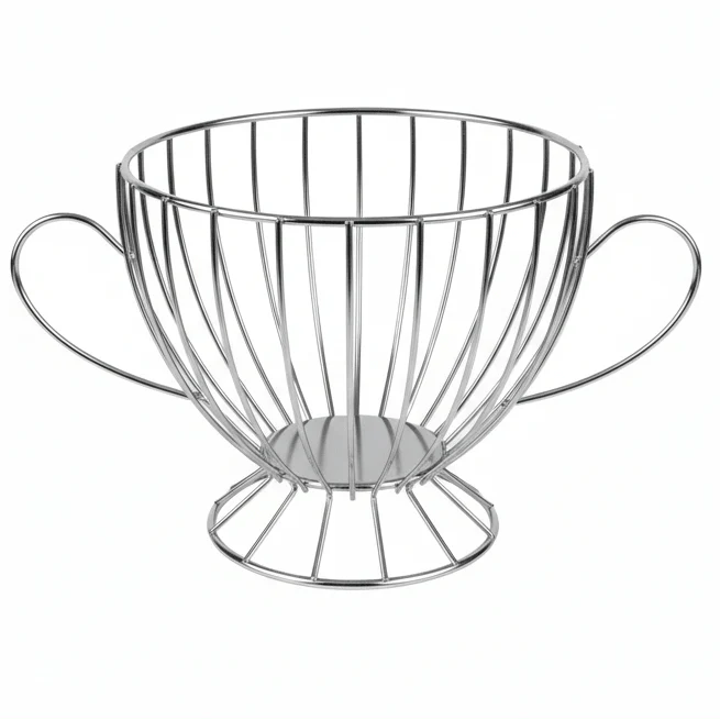 AKDC Decorative Silver Metal Mesh Candy Bowl for Snacks, Chocolates & Dry Fruits – 15cm