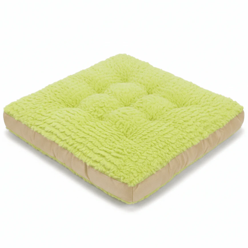 AKDC Durable Polyester Mint Green Square Seat Cushion Lightweight Comfortable Chair Pad for Everyday Seating 40 × 40 cm