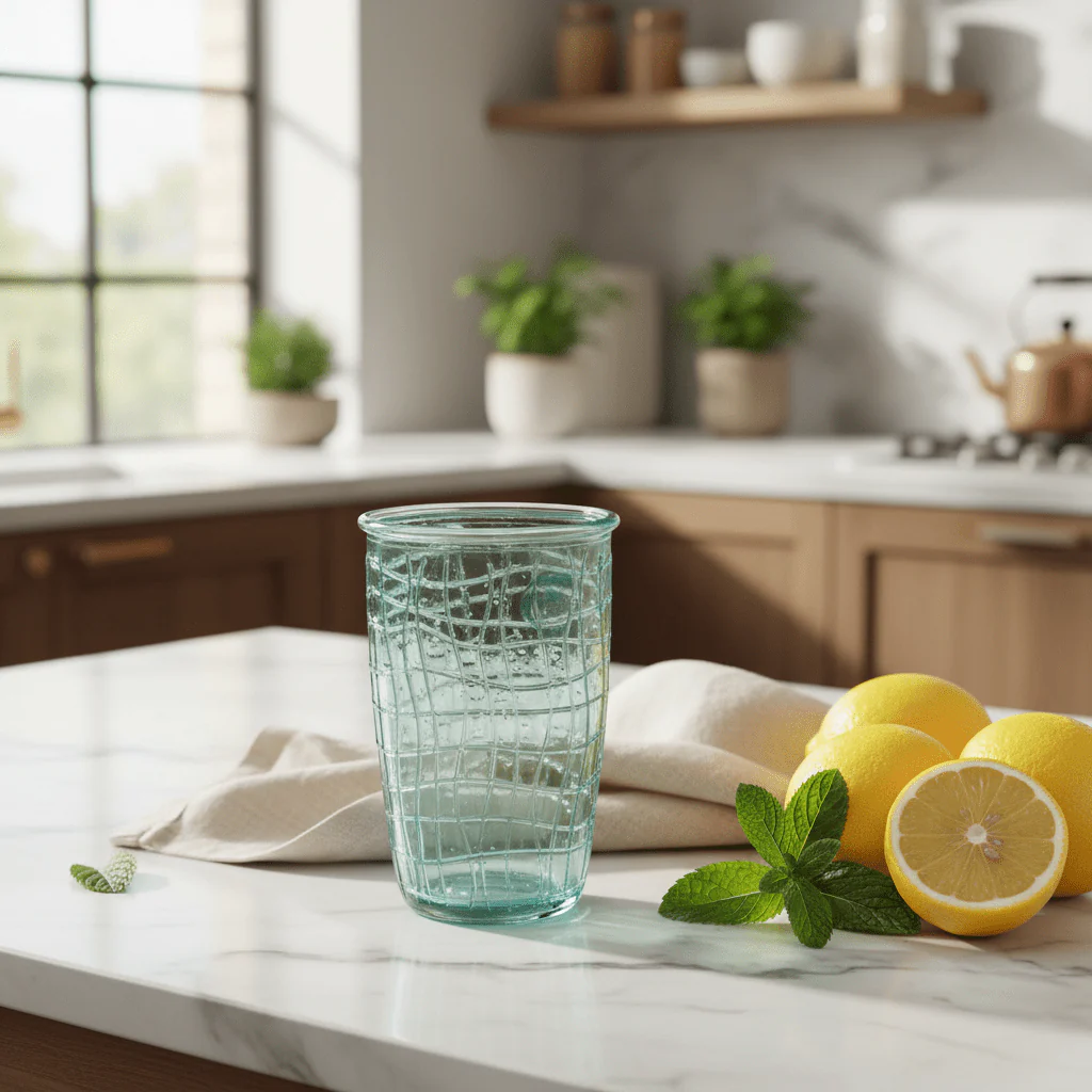 AKDC Eco-Friendly Crystal Glass Tumbler – Durable Drinking Glass for Water, Juice & Beverages – 330 ml - Image 2