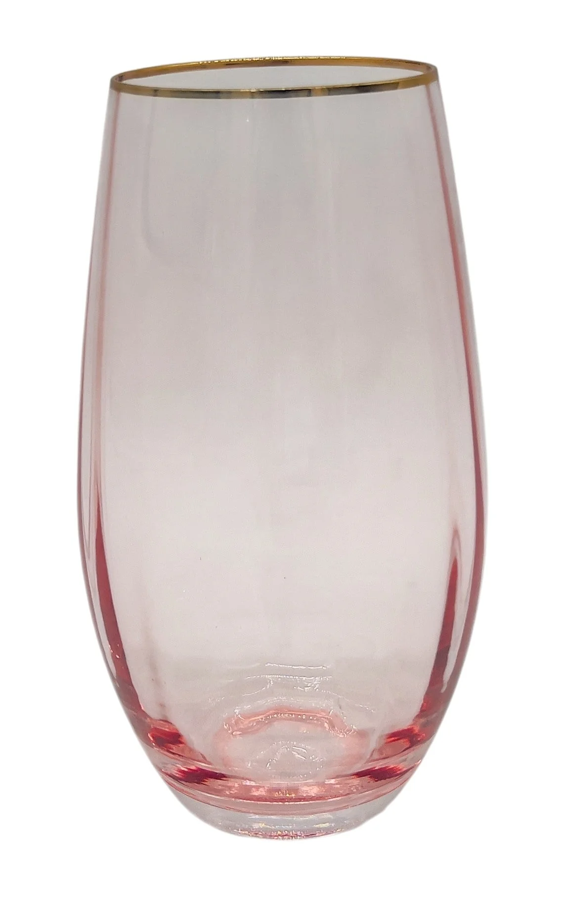 AKDC Glass Tumbler 400ml, Transparent Pink