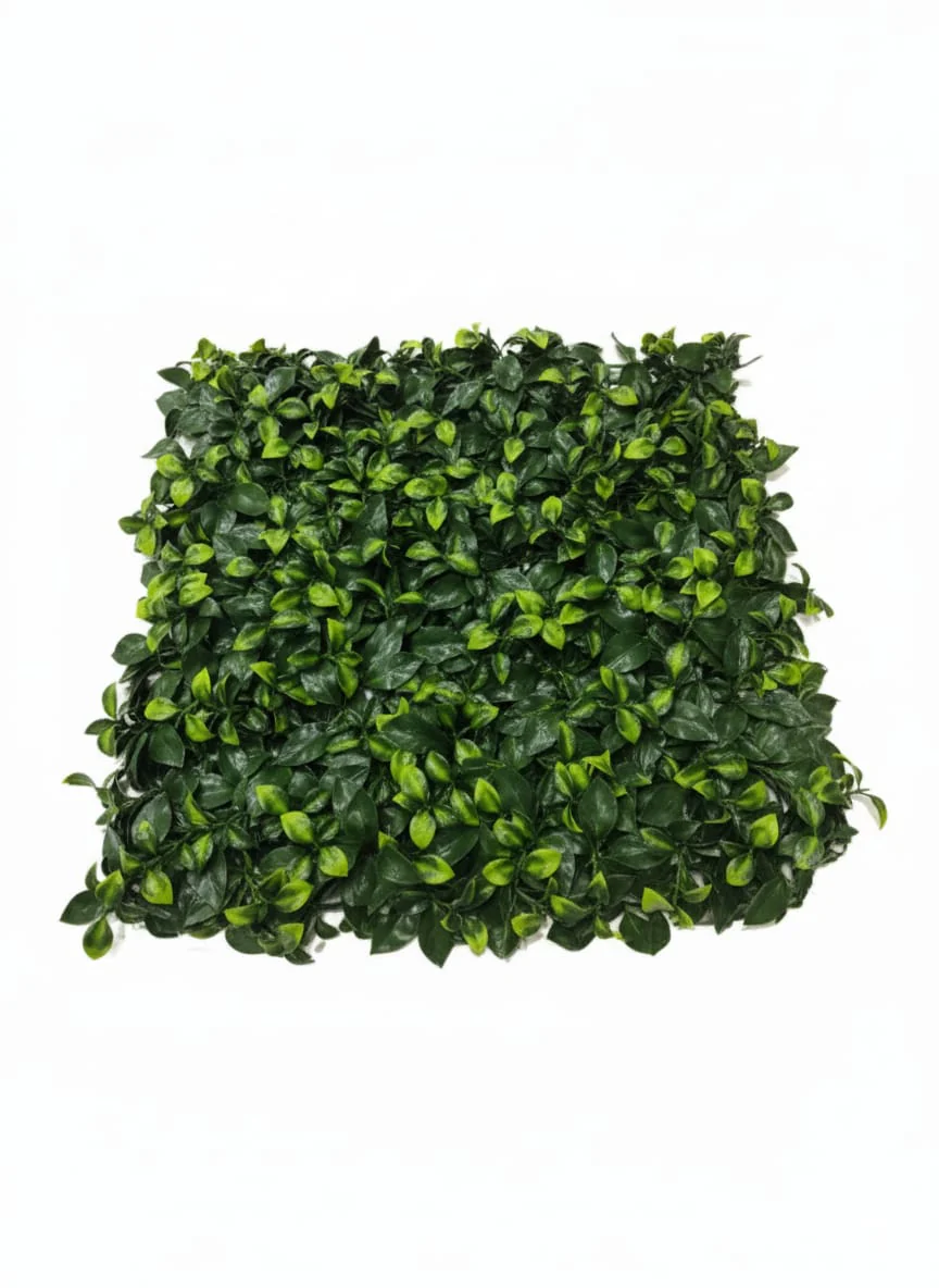 AKDC Green Weave Large Artificial Leaf Wall Panel – 55×55 cm Dense Green Foliage for Indoor & Outdoor Decoration