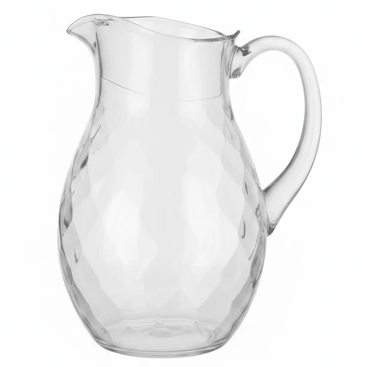 AKDC Large Capacity Clear Acrylic Water Jug 2 Litre Durable Drink Dispenser for Family Use and Gatherings