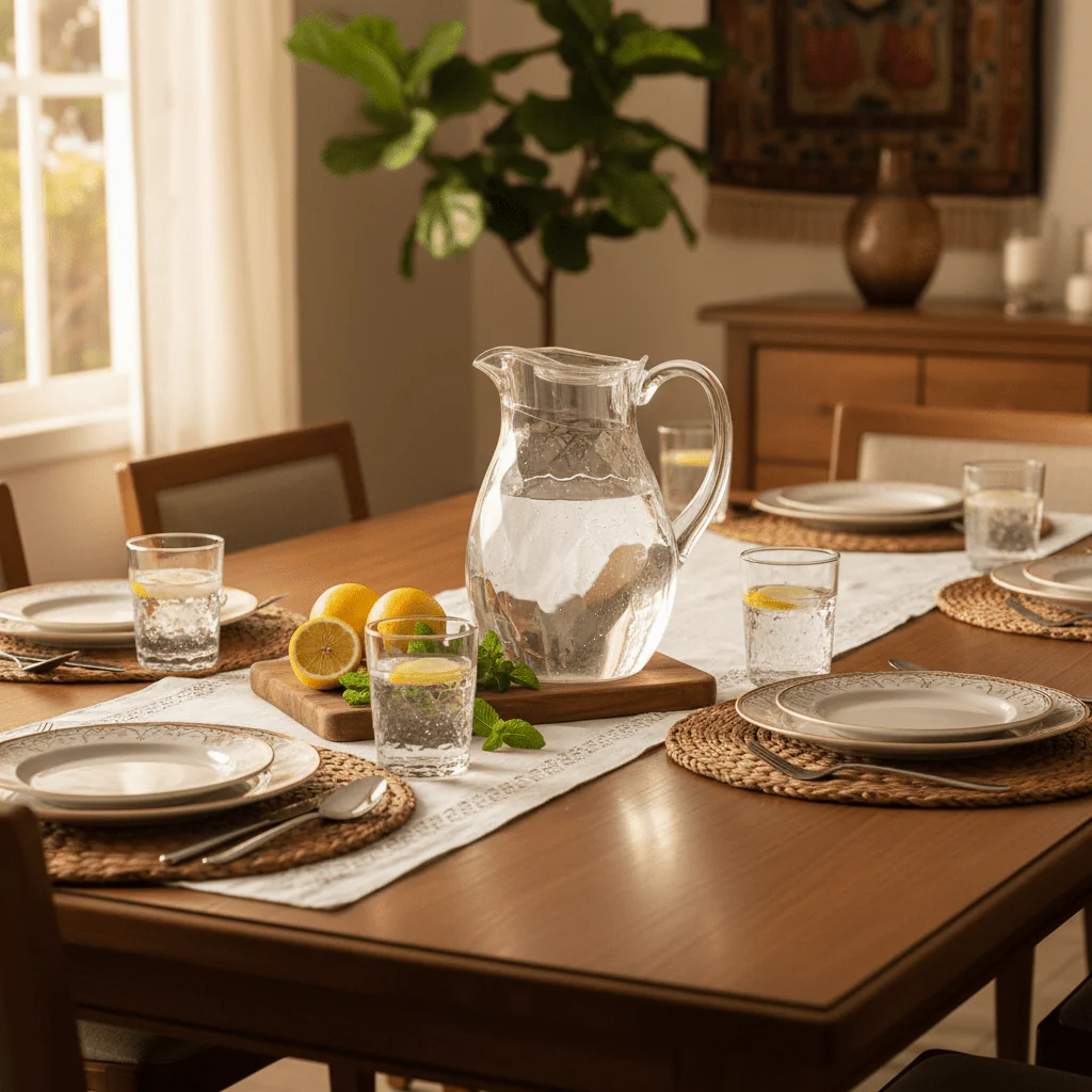 AKDC Large Capacity Clear Acrylic Water Jug 2 Litre Durable Drink Dispenser for Family Use and Gatherings - Image 2