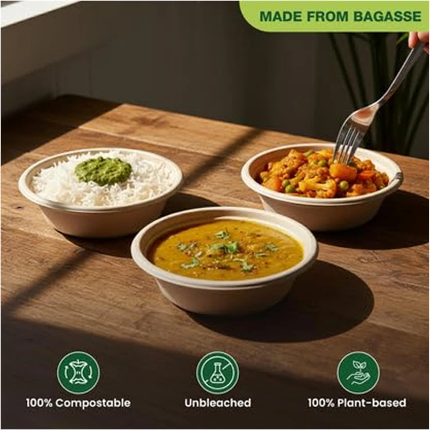 AKDC Disposable Paper Bowls 8oz – 25 Piece Value Pack - Image 3
